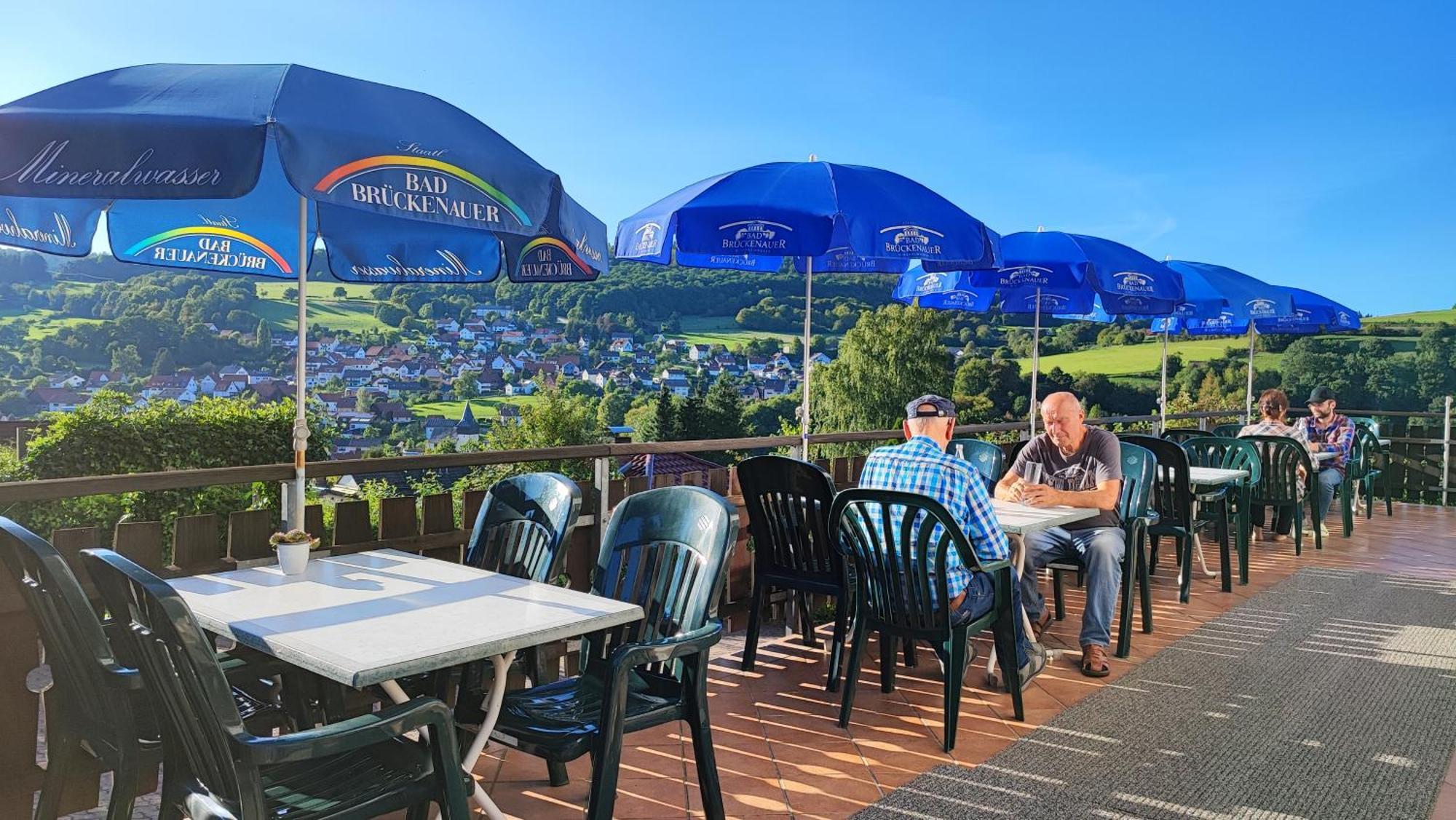 Cafe Pension Sonnenkanzel Staatsbad Brückenau Eksteriør bilde